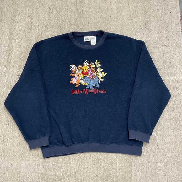Disney Other - vintage Whinnie the pooh sweatshirt mens xl blue 2000 y2k disney